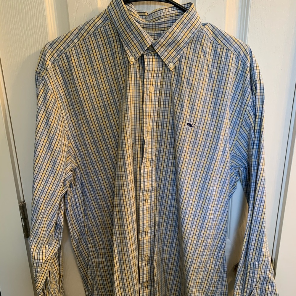 Vineyard Vines Mens Button-down Whale Shirt sz M
